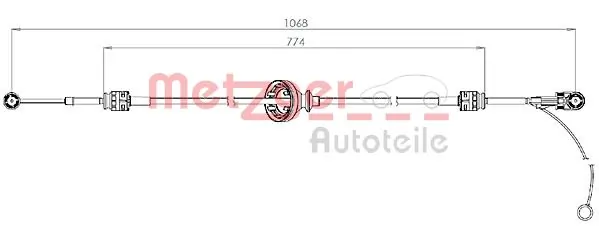 Cable Pull, manual transmission 3150301