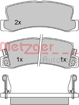 METZGER AUTOTEILE 1170277 Brake Pad Set, disc brake