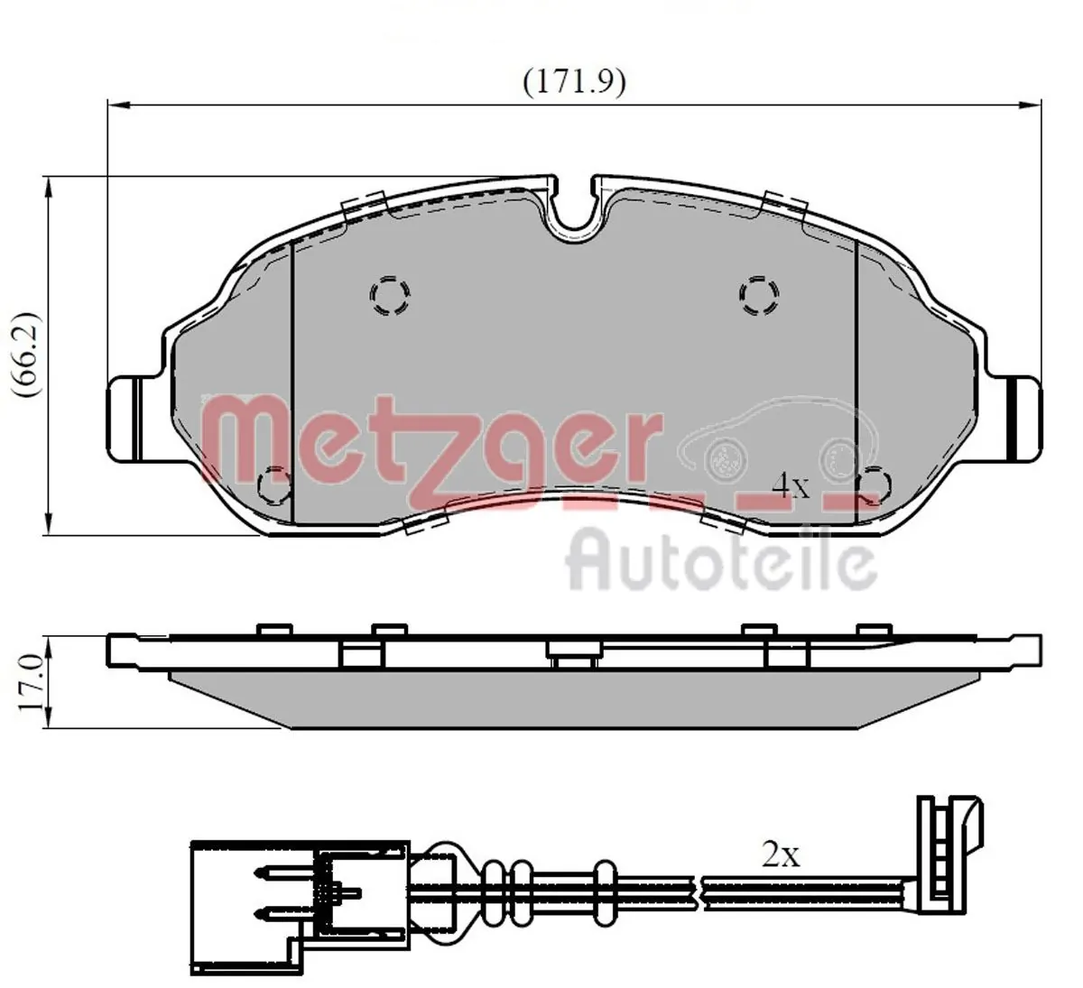 Brake Pad Set, disc brake 1170814
