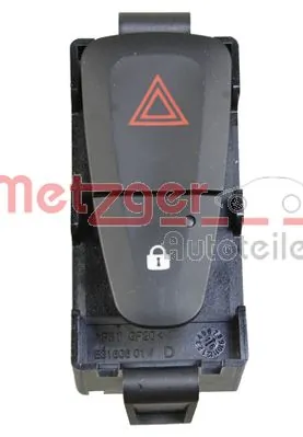 METZGER AUTOTEILE 0916593 Hazard Warning Light Switch