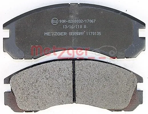 METZGER AUTOTEILE 1170135 Brake Pad Set, disc brake