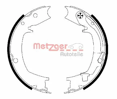 Brake Shoe Set, parking brake MG 204