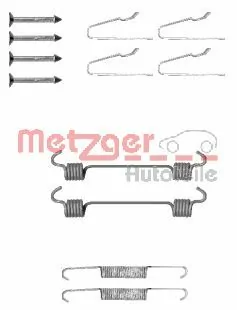 Accessory Kit, parking brake shoes 105-0808