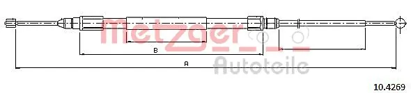 Cable Pull, parking brake 10.4269