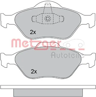 METZGER AUTOTEILE 1170045 Brake Pad Set, disc brake