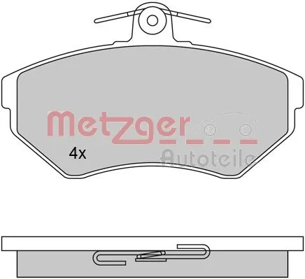 METZGER AUTOTEILE 1170061 Brake Pad Set, disc brake