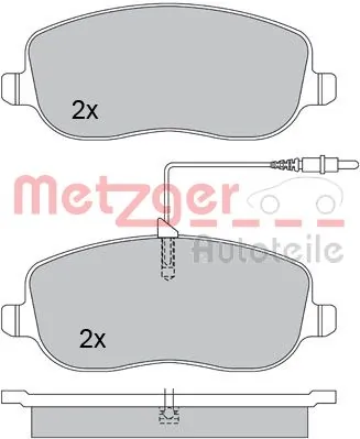 METZGER AUTOTEILE 1170232 Brake Pad Set, disc brake