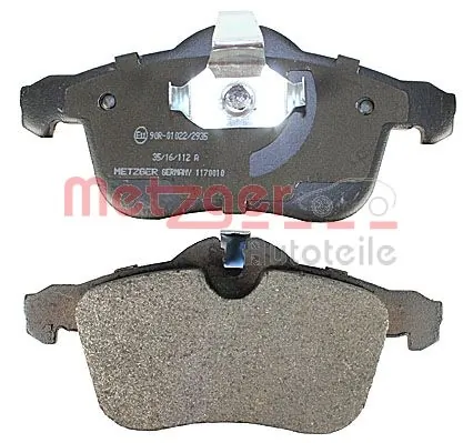 METZGER AUTOTEILE 1170010 Brake Pad Set, disc brake