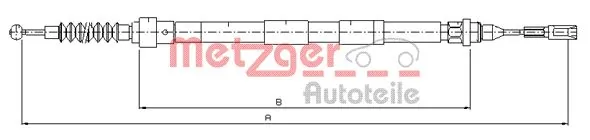 Cable Pull, parking brake 10.7620