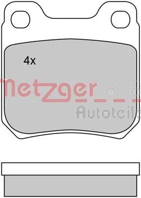 METZGER AUTOTEILE 1170034 Brake Pad Set, disc brake