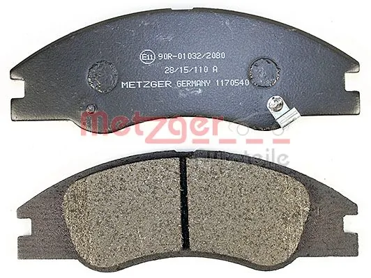 METZGER AUTOTEILE 1170540 Brake Pad Set, disc brake