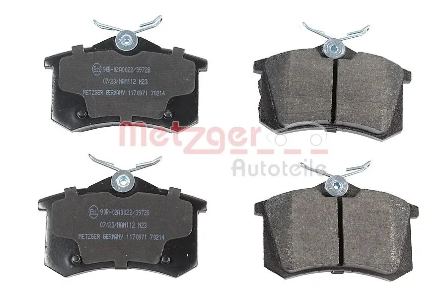 METZGER AUTOTEILE 1170971 Brake Pad Set, disc brake
