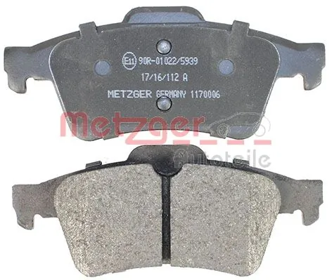 METZGER AUTOTEILE 1170006 Brake Pad Set, disc brake