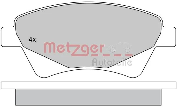 Brake Pad Set, disc brake 1170255