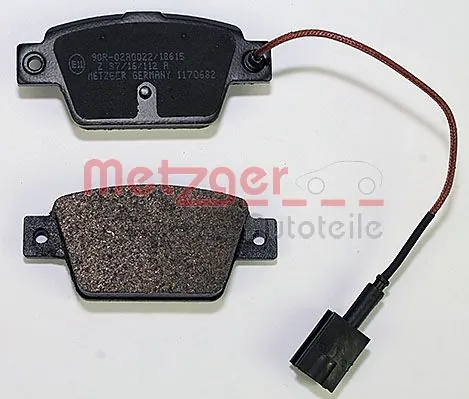METZGER AUTOTEILE 1170682 Brake Pad Set, disc brake