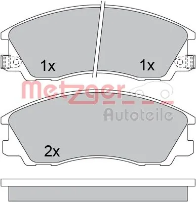 METZGER AUTOTEILE 1170611 Brake Pad Set, disc brake