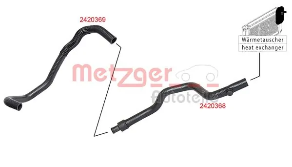 METZGER AUTOTEILE 2420368 Radiator Hose