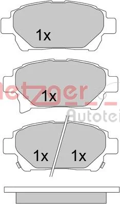 Brake Pad Set, disc brake GREENPARTS 1170586