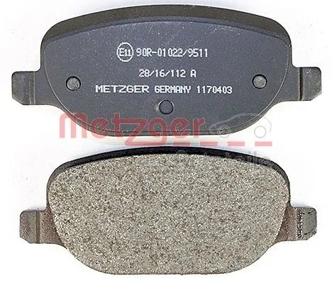 METZGER AUTOTEILE 1170403 Brake Pad Set, disc brake