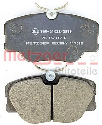 METZGER AUTOTEILE 1170151 Brake Pad Set, disc brake
