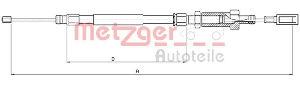 Cable Pull, parking brake 10.4726
