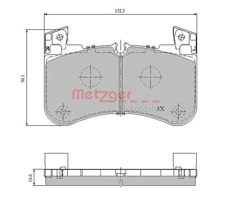 Brake Pad Set, disc brake GREENPARTS 1170947