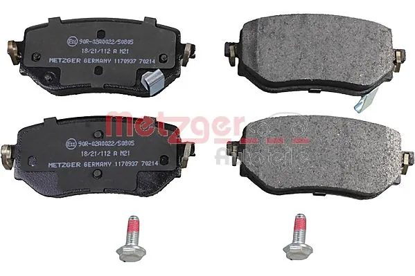 METZGER AUTOTEILE 1170937 Brake Pad Set, disc brake