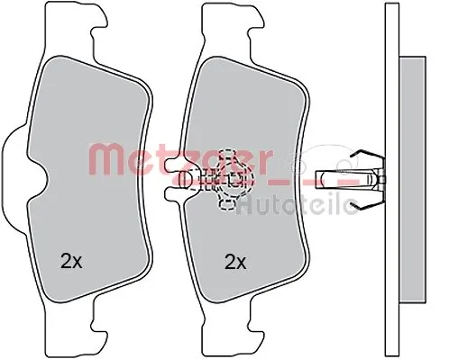 METZGER AUTOTEILE 1170049 Brake Pad Set, disc brake