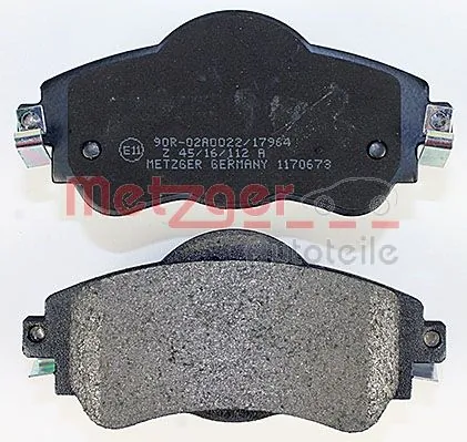 METZGER AUTOTEILE 1170673 Brake Pad Set, disc brake