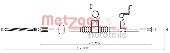 Cable Pull, parking brake 17.2295