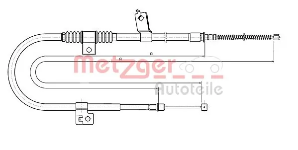 Cable Pull, parking brake 17.2291