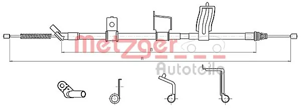 Cable Pull, parking brake 17.0330