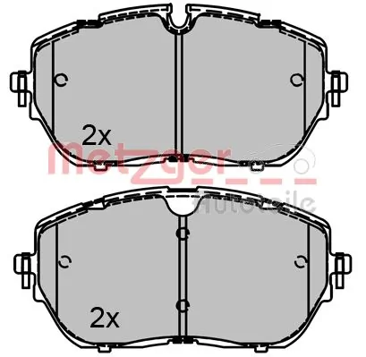 METZGER AUTOTEILE 1170821 Brake Pad Set, disc brake
