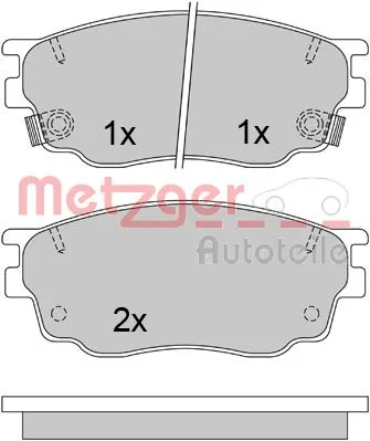 METZGER AUTOTEILE 1170461 Brake Pad Set, disc brake