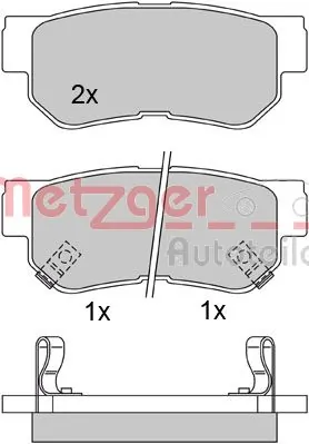 METZGER AUTOTEILE 1170119 Brake Pad Set, disc brake