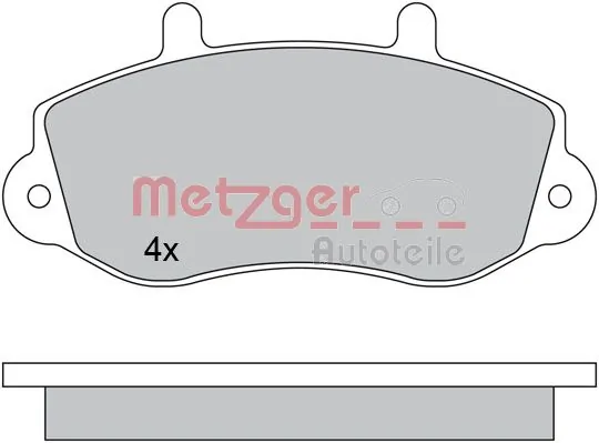 METZGER AUTOTEILE 1170553 Brake Pad Set, disc brake