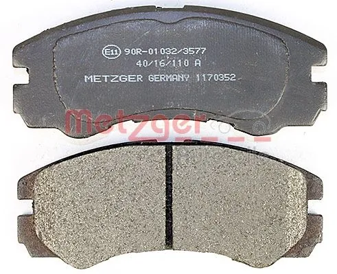 METZGER AUTOTEILE 1170352 Brake Pad Set, disc brake