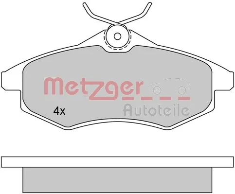 METZGER AUTOTEILE 1170163 Brake Pad Set, disc brake