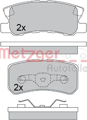 METZGER AUTOTEILE 1170323 Brake Pad Set, disc brake