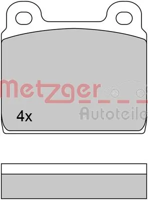 METZGER AUTOTEILE 1170370 Brake Pad Set, disc brake