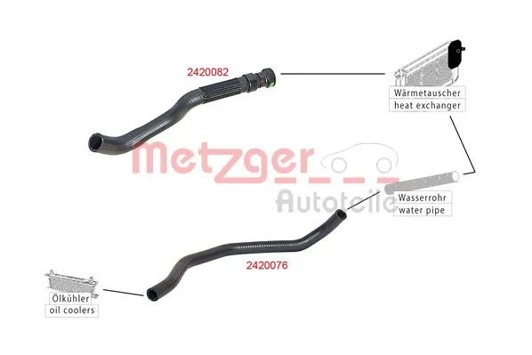 METZGER AUTOTEILE 2420076 Radiator Hose