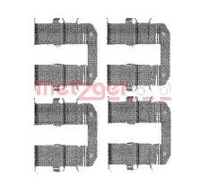 Accessory Kit, disc brake pad GREENPARTS 109-1734