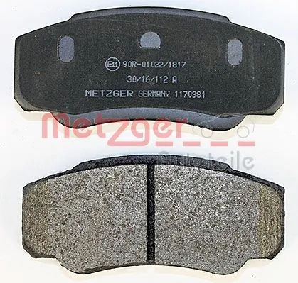METZGER AUTOTEILE 1170381 Brake Pad Set, disc brake