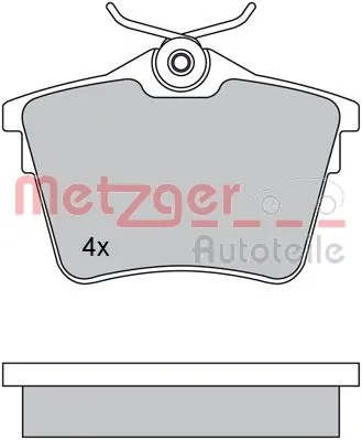 METZGER AUTOTEILE 1170269 Brake Pad Set, disc brake