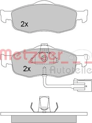 METZGER AUTOTEILE 1170267 Brake Pad Set, disc brake