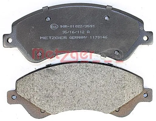 METZGER AUTOTEILE 1170146 Brake Pad Set, disc brake