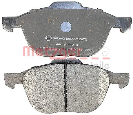 METZGER AUTOTEILE 1170008 Brake Pad Set, disc brake