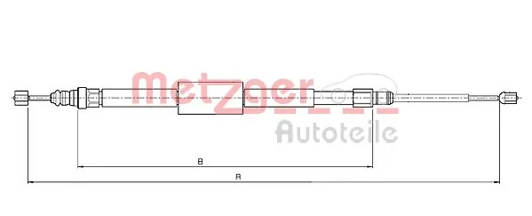 Cable Pull, parking brake 10.6687