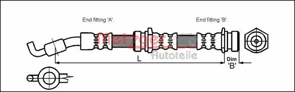 Brake Hose 4114722