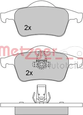 METZGER AUTOTEILE 1170011 Brake Pad Set, disc brake